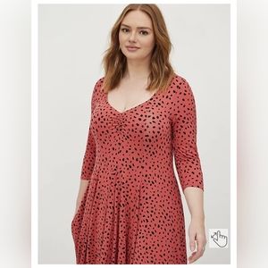 Torrid Mini Super Soft Skater Dress Red